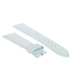 Cinturino Pelle martellata Bianco 20/16 mm classico cucito. 2
