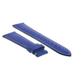 Cinturino Pelle Blu 20/16 mm classico cucito. 2