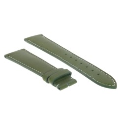 Cinturino Sartoriale Pelle Verde 20/16 mm B40B classico cuciture chiare. 2