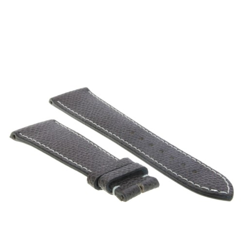Cinturino Pelle martellata Marrone 20/16 mm classico cucito.