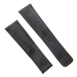 Tag Heuer Cinturino Monaco Stampa Alligatore Marrone  Non Originale 22/18 mm