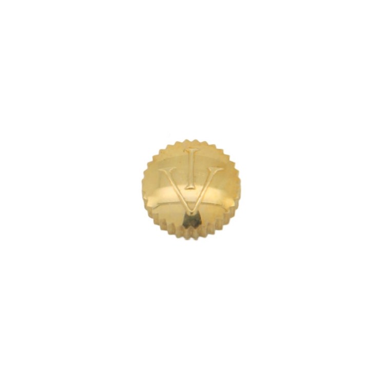 Invicta Corona impermeabile Acciaio laminata gialla diametro 4,5 mm, altezza 2,2 mm, passo 90 tubo 200 mm