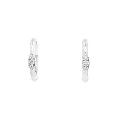 Orecchini Diamanti ct 0,10 Oro 18 kt