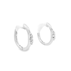 Orecchini Diamanti ct 0,10 Oro 18 kt 2