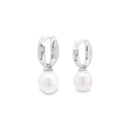 Orecchini Perla Acqua Dolce 7,5 mm Oro 18 kt