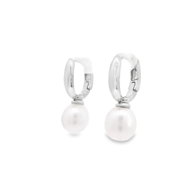 Orecchini Perla Acqua Dolce 7,5 mm Oro 18 kt
