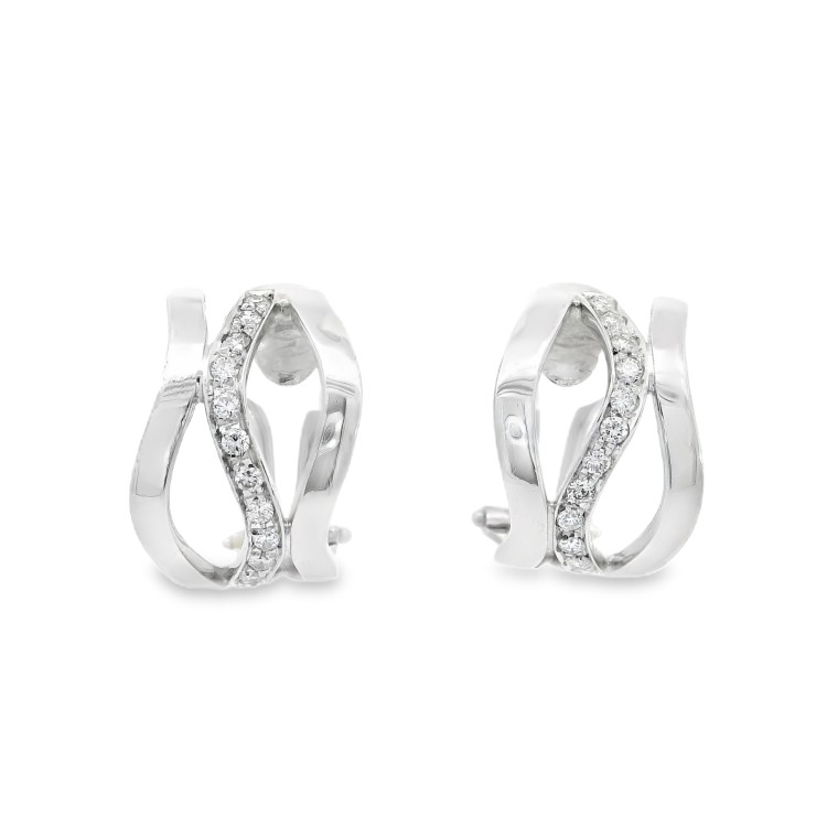 ALFIERI & St. JOHN Orecchini Diamanti ct 0,37 Oro 18 kt