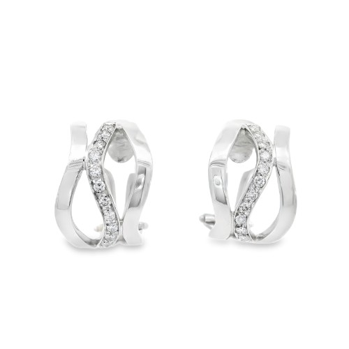 ALFIERI & St. JOHN Orecchini Diamanti ct 0,37 Oro 18 kt