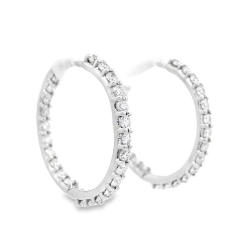 Orecchini Diamanti ct 1,32 Oro 18 kt