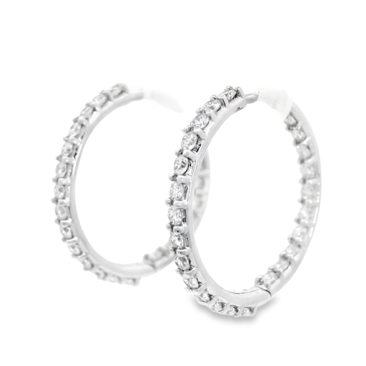 Orecchini Diamanti ct 1,32 Oro 18 kt