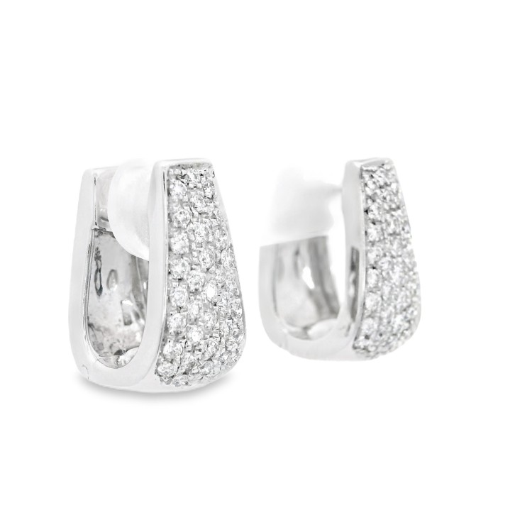 Orecchini Diamanti ct 0,68 Oro 18 kt