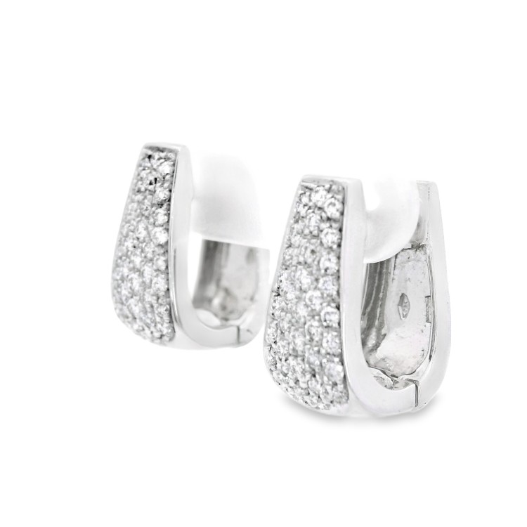 Orecchini Diamanti ct 0,68 Oro 18 kt