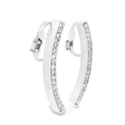 ALFIERI & St JOHN Orecchini Diamanti ct 0,76 FG VVS Oro 18 kt 13,4 gr 2