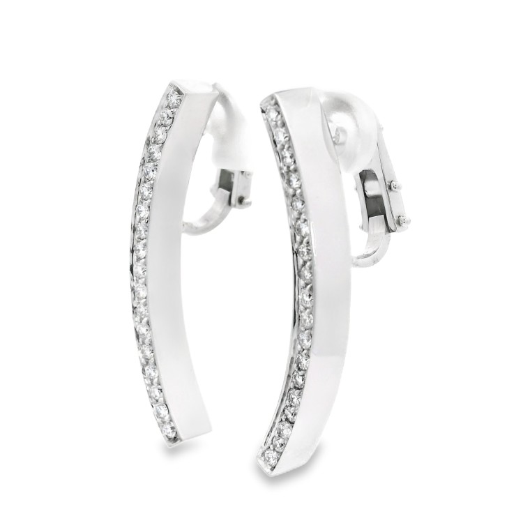 ALFIERI & St. JOHN Orecchini Diamanti ct 0,76 Oro 18 kt