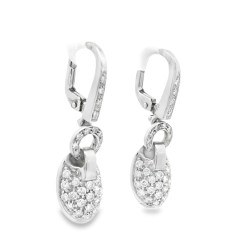 Orecchini pendenti Diamanti ct 1,03 Oro 18 kt 2