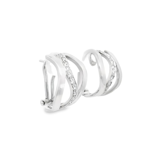 ALFIERI & St. JOHN Orecchini Diamanti ct 0,37 Oro 18 kt