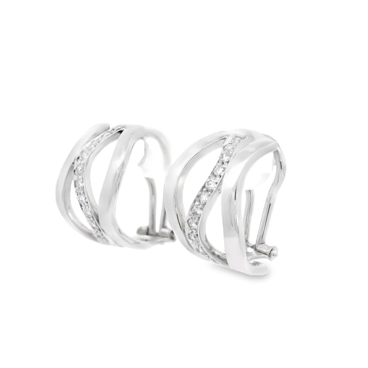 ALFIERI & St. JOHN Orecchini Diamanti ct 0,37 Oro 18 kt