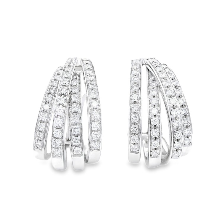 ALFIERI & St JOHN Orecchini Diamanti ct 1,34 Oro 18 kt 17,6 gr