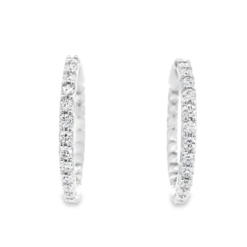 Orecchini Diamanti ct 1,32 Oro 18 kt