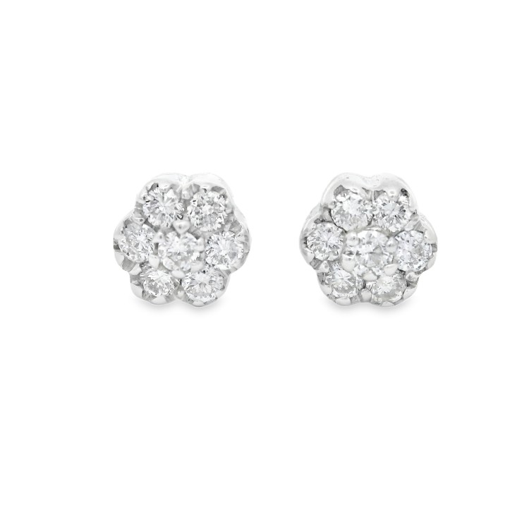 Orecchini Margherita Diamanti ct 0,10 Oro 18 kt