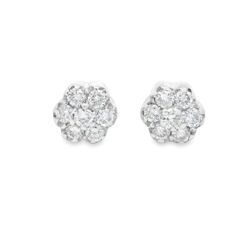 Orecchini Margherita Diamanti ct 0,10 Oro 18 kt