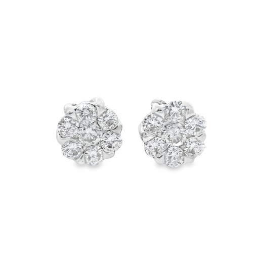 Orecchini Perla Nera Thaiti 10,7 mm Diamanti ct 0,31 Oro 18 kt