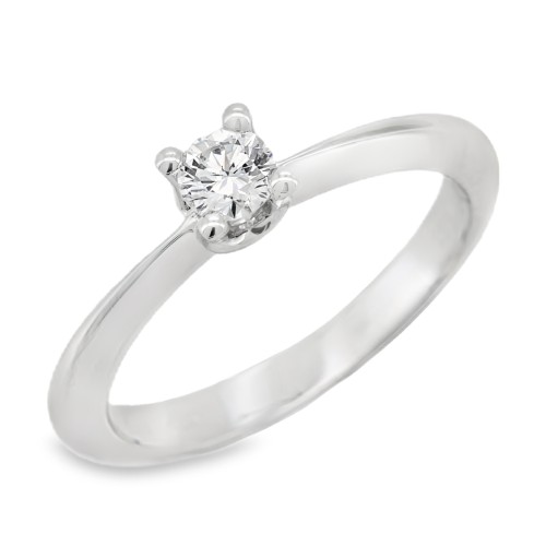 ALFIERI & St. JOHN Anello Solitario Diamante ct 0,20 Oro 18 kt