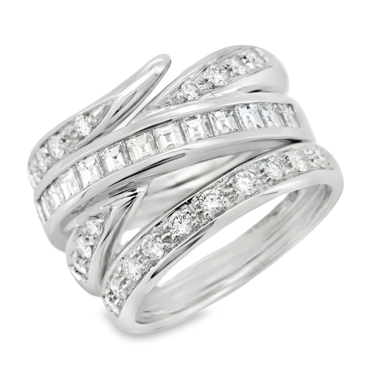 Anello ALFIERI & St. JOHN Fascia Diamanti ct 1,20 Oro 18 kt