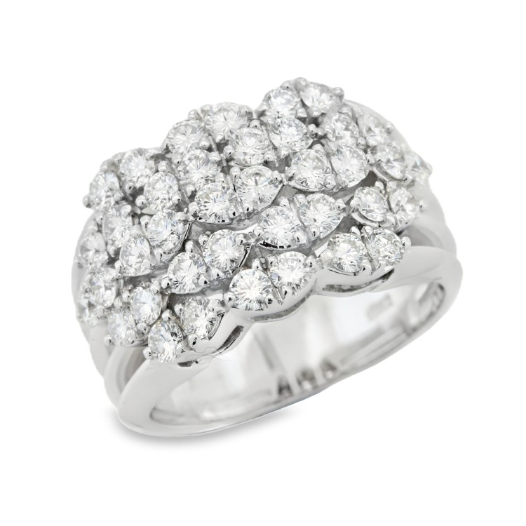 Anello Fascia Diamanti ct 1,70 Oro 18 kt