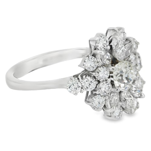 Anello Diamanti ct Margherita 0,54 + 1,17 Oro 18 kt