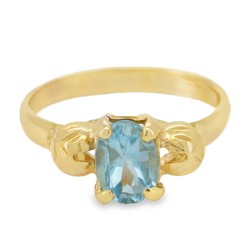 Anello Pietra Azzurra Oro 18 kt 2