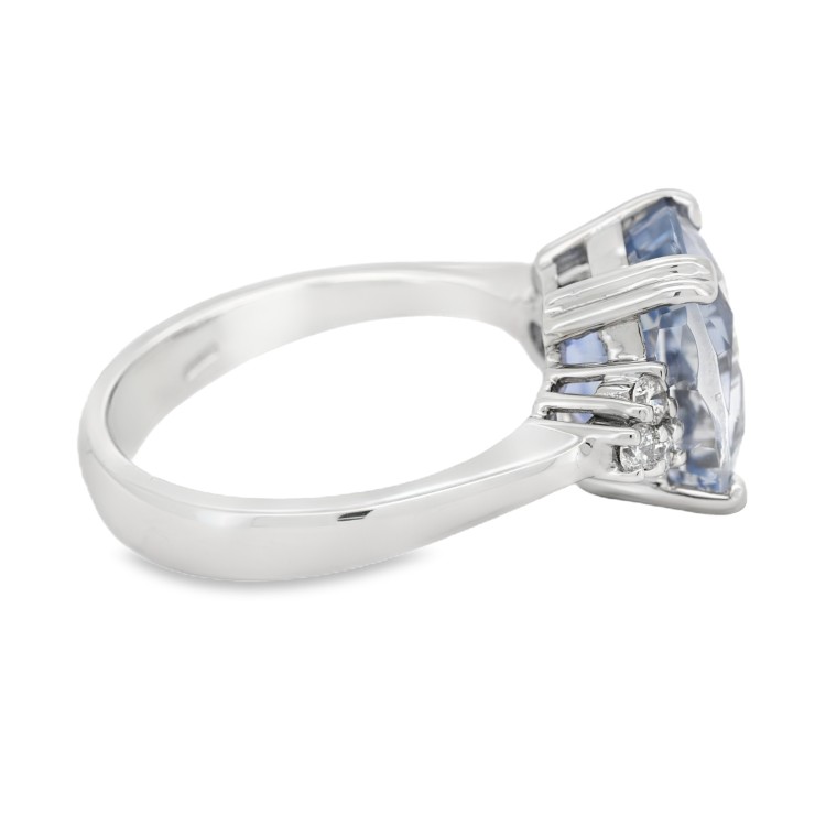 Montatura Contrariè per ct 0,30 intrecciata Oro Bianco 18 kt gr 4,20