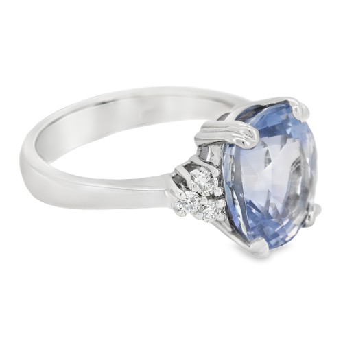 Montatura Contrariè per ct 0,30 intrecciata Oro Bianco 18 kt gr 4,20