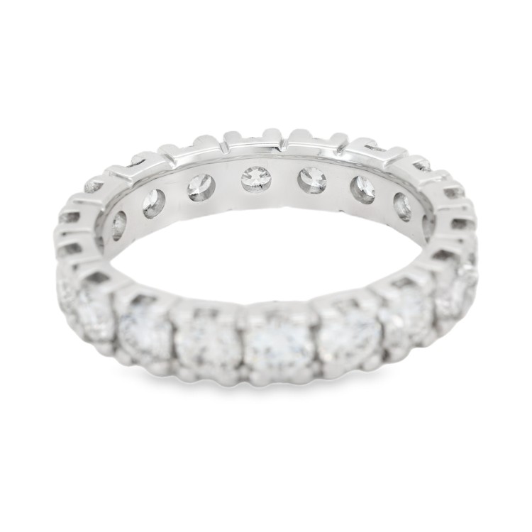 Fedina Eternity 4GQXL 3,9 mm n° 18 Diamanti Taglio Brillante ct 2,55 F G VS SI  Oro 18 kt gr 4,15