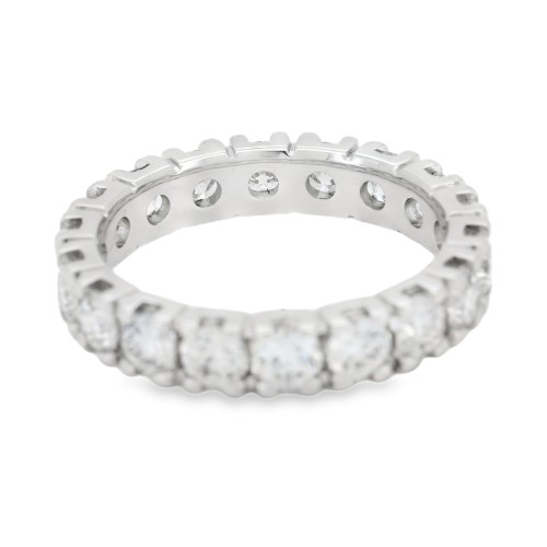 Fedina Eternity 4GQXL 3,9 mm n° 18 Diamanti Taglio Brillante ct 2,55 F G VS SI  Oro 18 kt gr 4,15