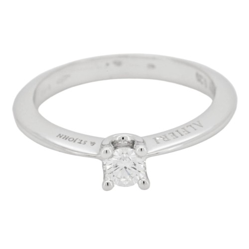 ALFIERI & St. JOHN Anello Solitario Diamante ct 0,20 Oro 18 kt