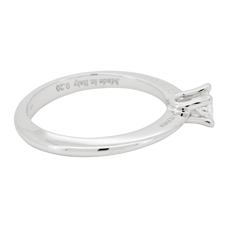 ALFIERI & St. JOHN Anello Solitario Diamante ct 0,20 Oro 18 kt