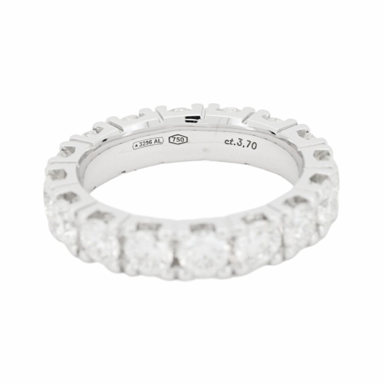 Fedina Eternity Diamanti ct 4,00 Oro 18 kt