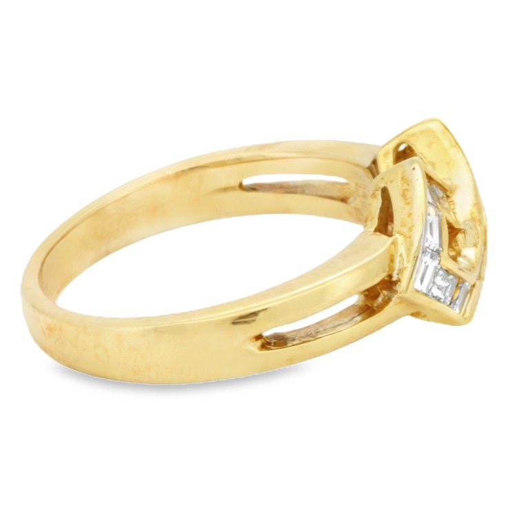 Anello Zirconi Oro 18 kt