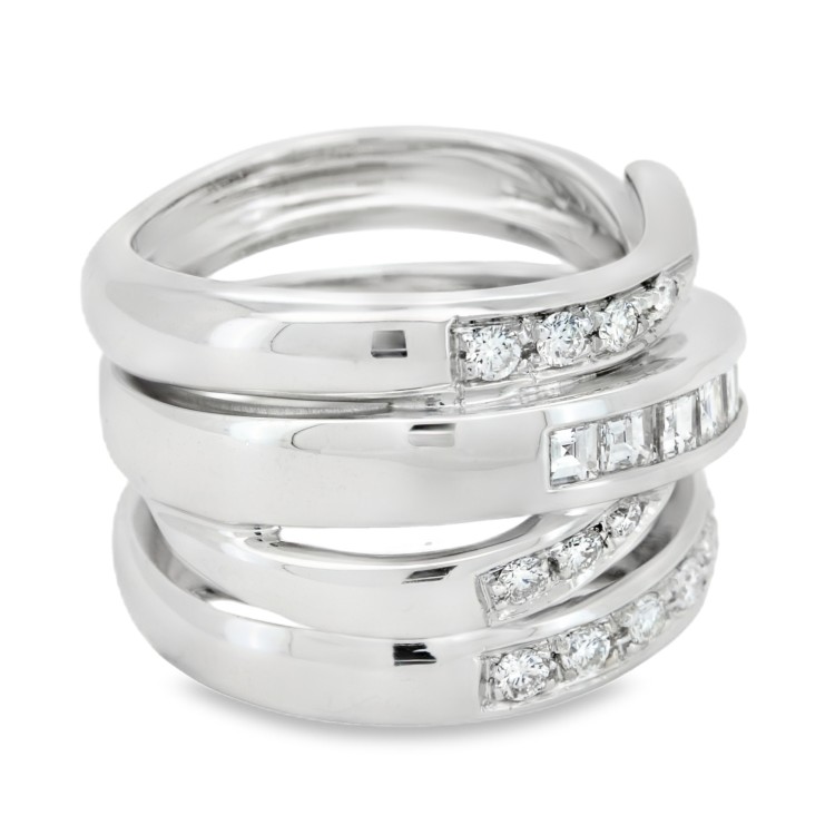 Anello ALFIERI & St. JOHN Fascia Diamanti ct 1,20 Oro 18 kt