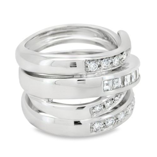 Anello ALFIERI & St. JOHN Fascia Diamanti ct 1,20 Oro 18 kt