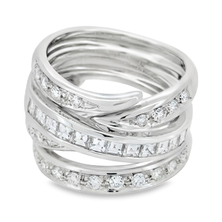 Anello ALFIERI & St. JOHN Fascia Diamanti ct 1,20 Oro 18 kt