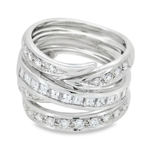 Anello ALFIERI & St. JOHN Fascia Diamanti ct 1,20 Oro 18 kt