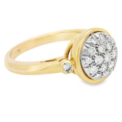 Anello Diamanti ct 0,88 Oro 18 kt 2