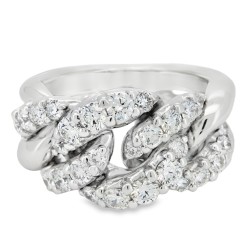 Anello Diamanti ct 1,69 Oro 18 kt 2