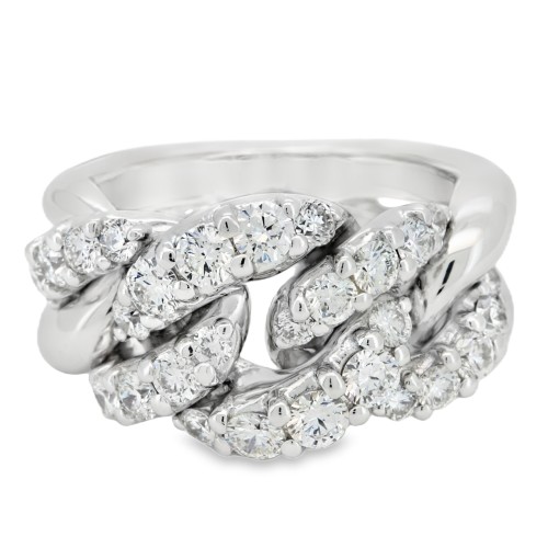 Anello Diamanti ct 1,69 Oro 18 kt
