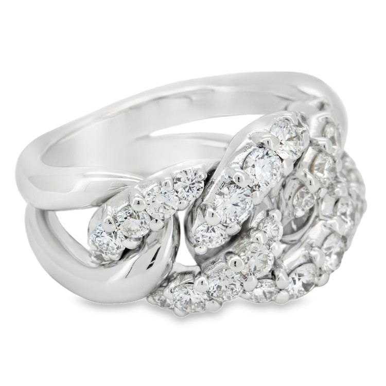 Anello Diamanti ct 1,69 Oro 18 kt