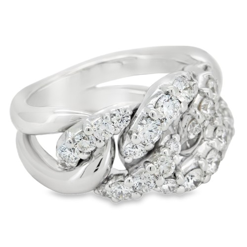 Anello Diamanti ct 1,69 Oro 18 kt