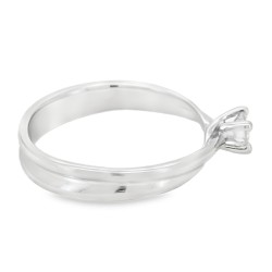Anello Solitario Diamante ct 0,17 Oro 18 kt 2