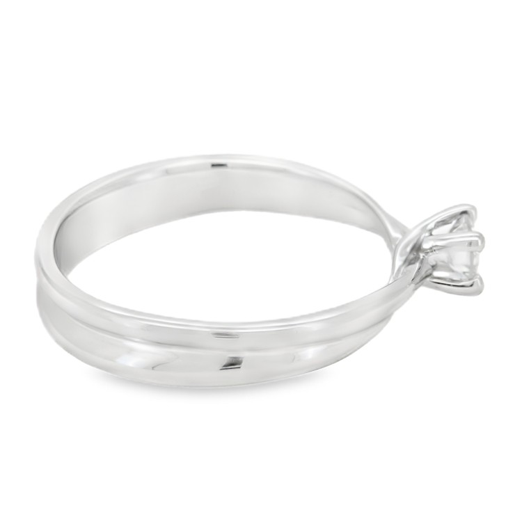 Anello Solitario Diamante ct 0,17 Oro 18 kt
